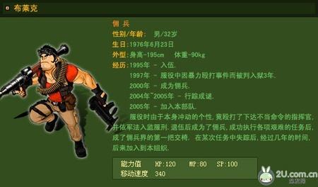 《弹头奇兵(AOW)》游戏角色介绍 
