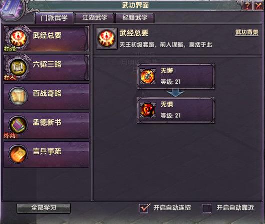 武功技能