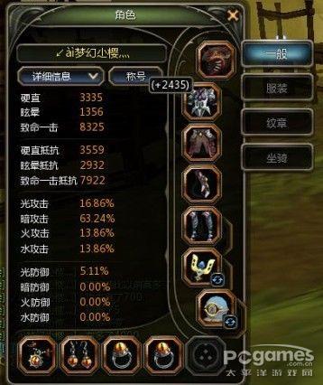 龙之谷黑暗女王属性图