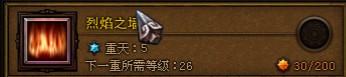   烈焰之墙:为了触发火瀑效果，前期输出不错，可以适当加点