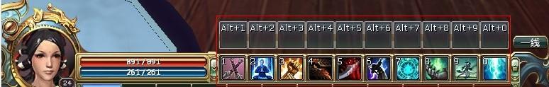 （可將已學(xué)會(huì)元神技能放在快捷欄中使用）
