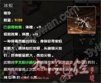 九陰目前所有奇珍 食用效果及使用方法