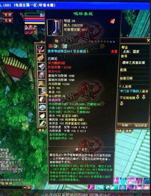 这是BUG吗？防具居然可以镶嵌属性石头，有图有真相
