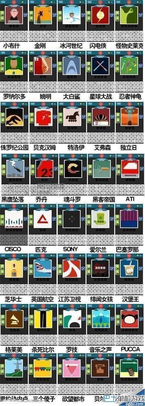 瘋狂猜圖答案攻略 所有答案最新圖文全攻略