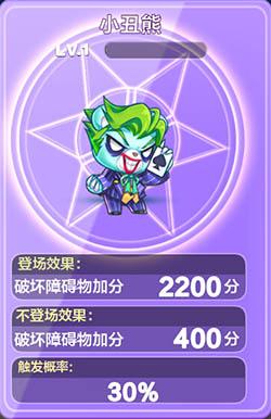 天天酷跑小丑熊滿級屬性技能詳解