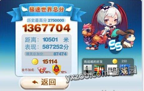 天天酷跑平安宝宝经典极速模式目前最强精灵