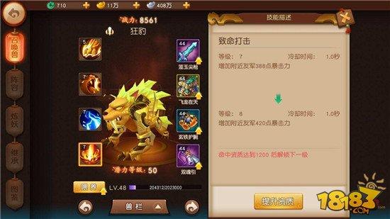 梦幻西游无双版杀破狼英雄大会宠物选择
