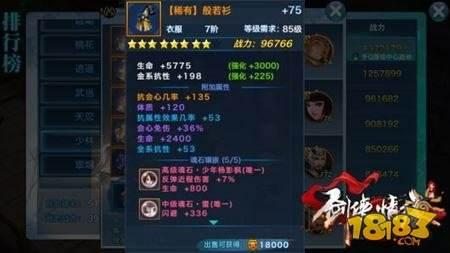 剑侠情缘手游少林装备怎么洗 少林装备属性推荐