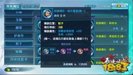 剑侠情缘手游纳兰潜凛魂石详解 忽略抗性分析