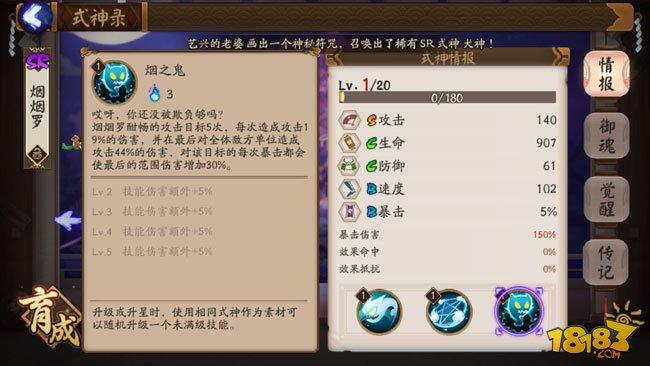 阴阳师烟烟罗技能觉醒属性图鉴一览