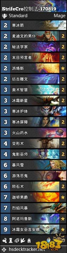 8月19日四套直播卡组:麦迪文变速德 奥秘猎