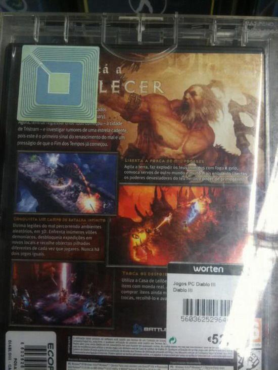 暗黑破坏神3游戏包装盒实物照片