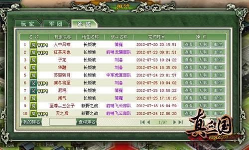 真三国,排行最新图片