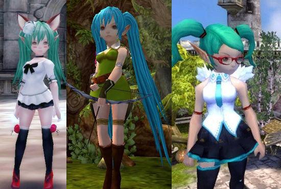 玩家设计初音系列时装