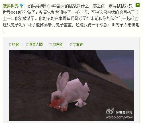 不知道国服是否会把这只染血的兔子和谐掉