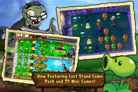 iOS《植物大戰(zhàn)僵尸》更新：支持視網(wǎng)膜屏