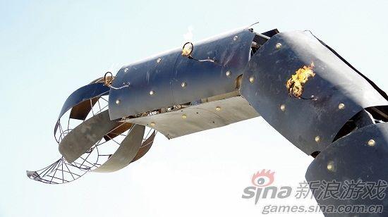 能夠噴射不同火焰的尾部