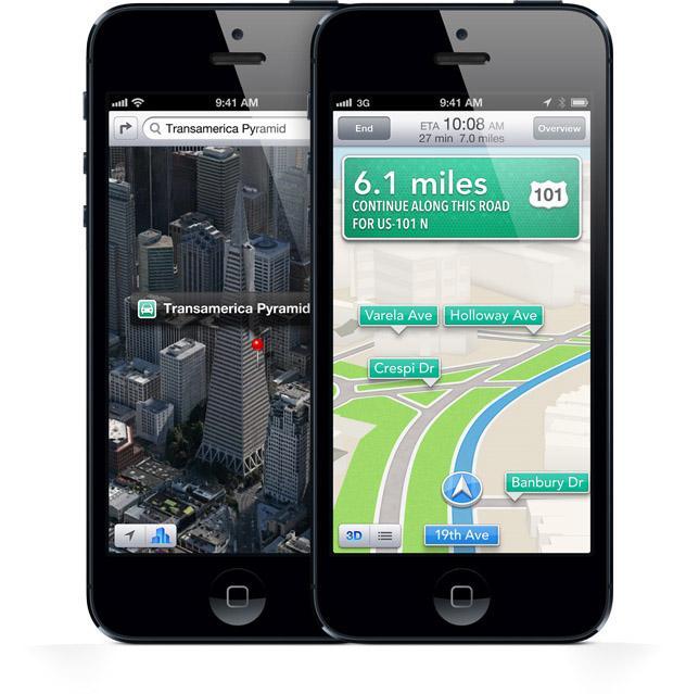 Maps on iPhone 5