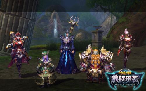 图1《神魔大陆·狼族来袭》实景截图-盛世欢庆场面