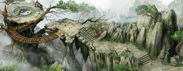 水墨风情，37wan《龙将2》场景原画独家曝光