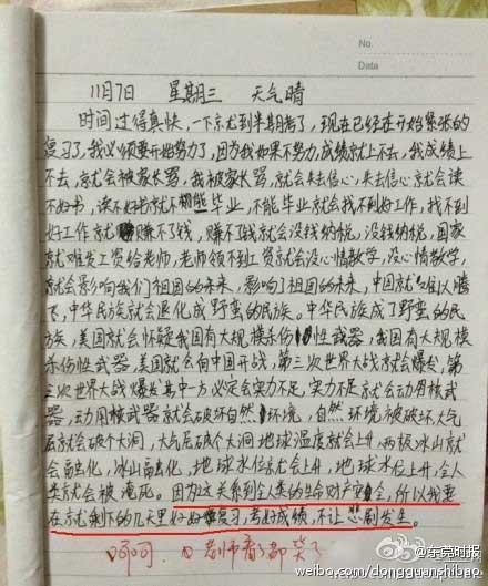 小學(xué)生 超強邏輯日記 網(wǎng)絡(luò)爆紅 搞笑