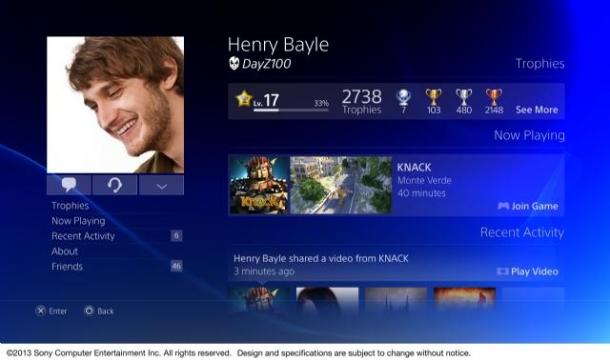 PS4用戶操作界面曝光！全新體驗游戲生活一鍵分享