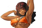 今日剑灵美图推荐 龙族女角色那优美的腹肌
