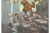 《古墓丽影：崛起》新海报 劳拉大战狼群巨熊