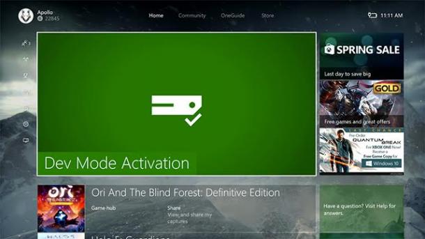 “Dev Mode”让Xbox秒变开发机