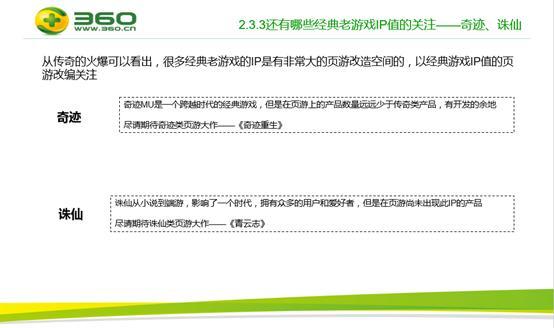 360发布手游页游绿皮书 8大看点不容错过