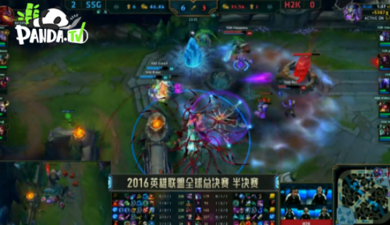SSG完胜H2K 熊猫直播迎接S6最终对决