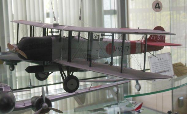 一三式艦載魚(yú)雷機(jī)模型，注意掛載的魚(yú)雷和后座機(jī)槍