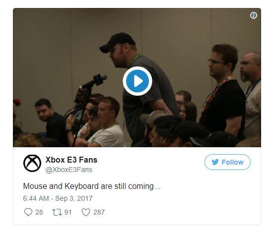 微软官方透露Xbox One将如何加入鼠标与键盘支持