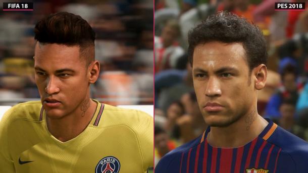 谁更强大？《FIFA18》Vs.《实况2018》画面对比