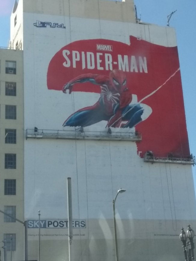 E3 2018《蜘蛛侠》巨幅墙绘曝光 
