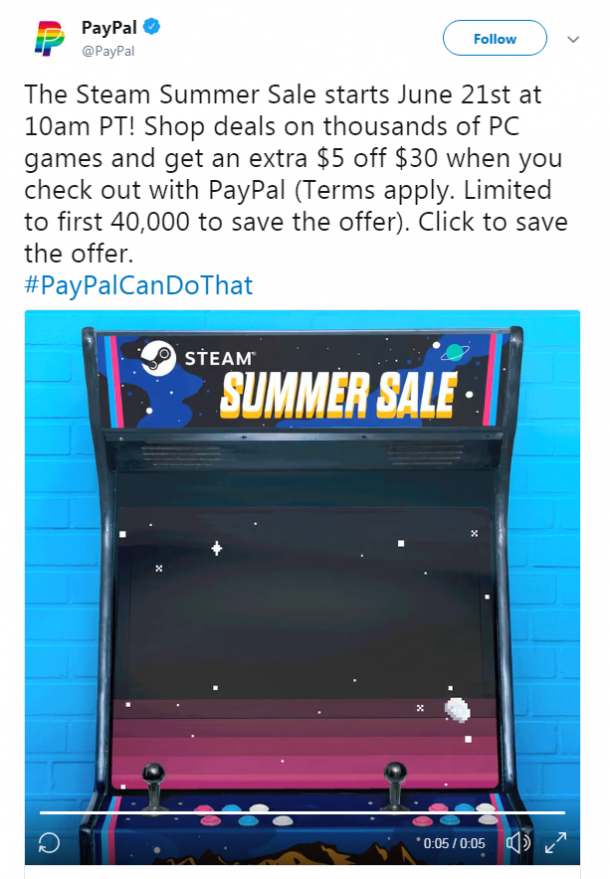 PayPal曝光Steam夏季促销时间 钱包都准备好了吗？