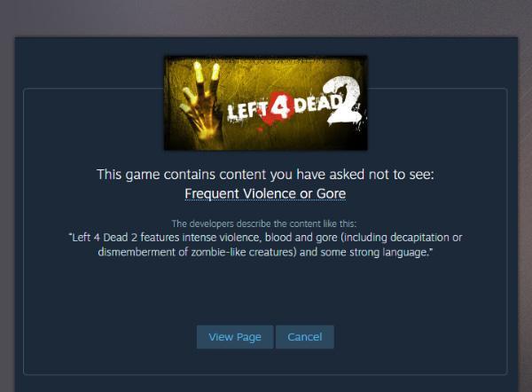 Steam更新敏感游戲篩除條件 開發(fā)者要對暴力性內(nèi)容給出描述