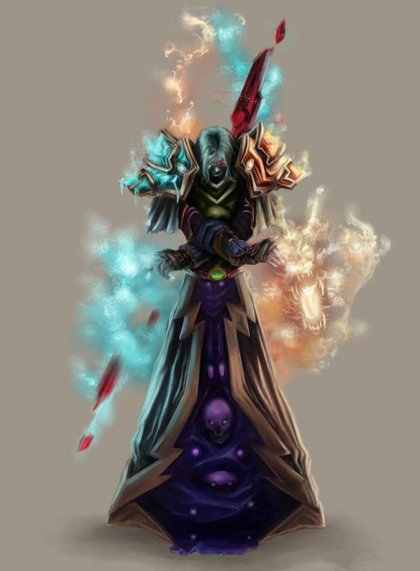 國外《魔獸》玩家手繪亡靈法師 素描記錄升級全過程