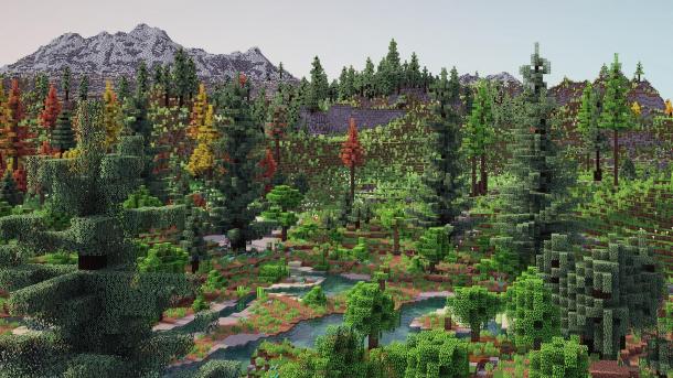 玩家花一年时间打造《我的世界》地形 更真实自然！