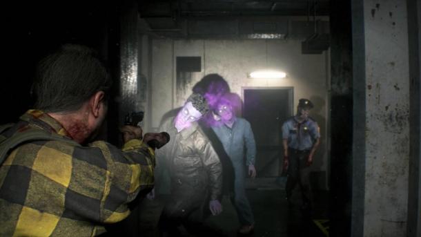 《生化2重制版》DLC幽灵幸存者新图 紫色僵尸来袭