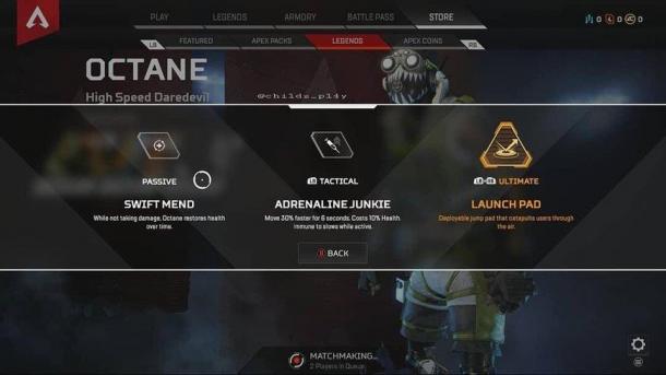 《Apex英雄》新英雄Octane技能泄露 回血加速组合拳太Imba