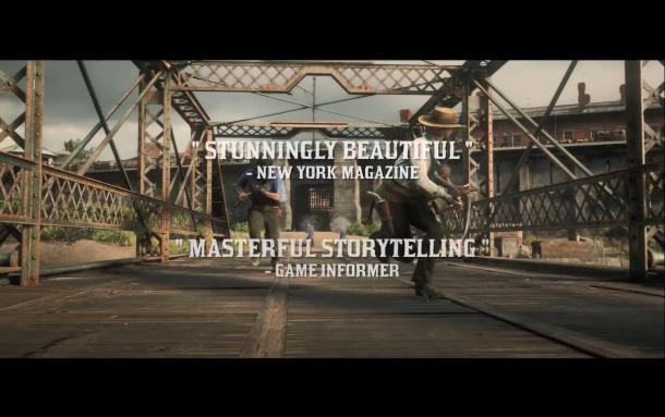R星《荒野大镖客2》荣誉宣传片 评分最高的PS4游戏