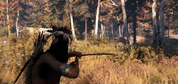 在這款開放世界游戲里 你將扮演北美原住民騎馬射箭殺人 