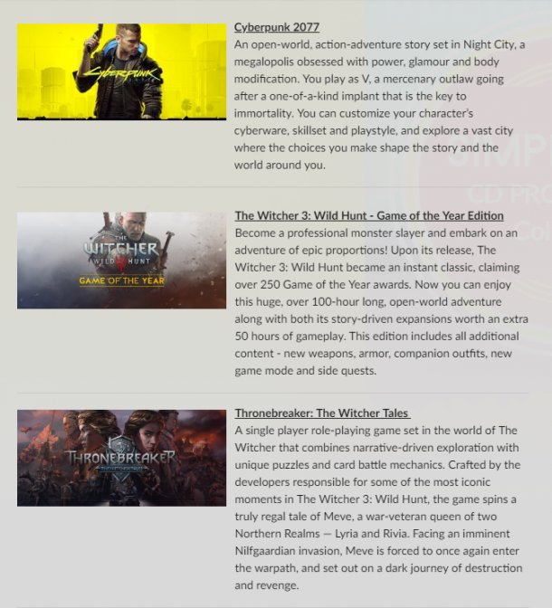 E3：GOG推出超值CDPR全家桶！包含《賽博朋克2077》