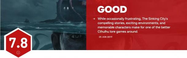 《沉没之城》媒体分解禁 IGN 7.8分 GameSpot仅3分