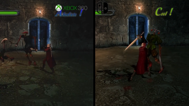 《鬼泣1》各版本畫面比拼 NS與Xbox360不相上下
