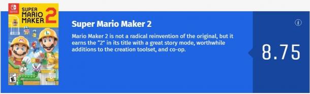 《超级马里奥制造2》IGN 9.5分 史上最好游戏设计工具
