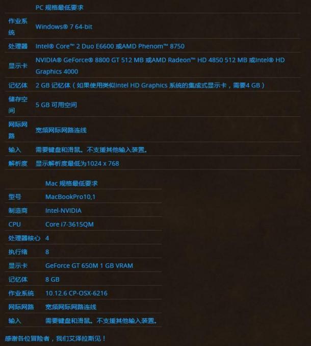 《魔獸世界》懷舊服最低配置公布 12年前老古董也能肝