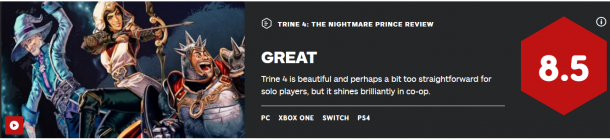 《三位一体4》IGN8.5分 前16分钟试玩影像公开