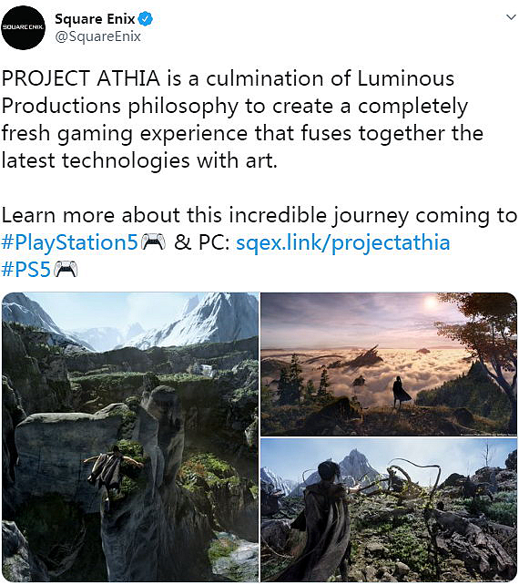 《Project Athia》SE新作的截图 游戏中的世界瑰丽广阔